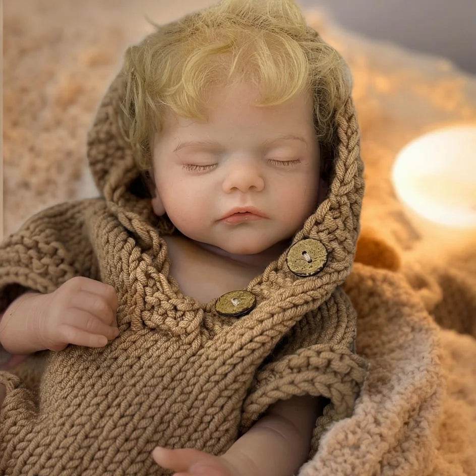 Realistic Reborn Doll Open Mouth 45cm For Collectors - ToylandEU