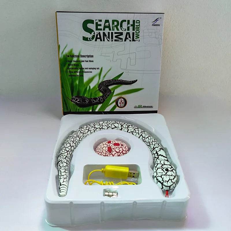 Realistic Remote Control Snake Toy with Scary Viper Design for Children Halloween Pranks - ToylandEU