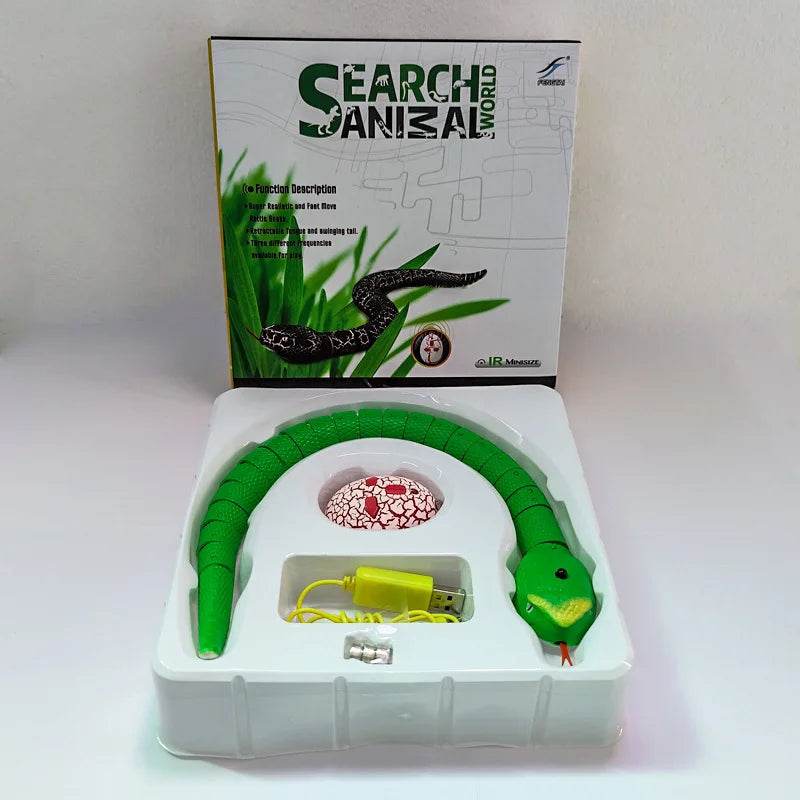 Realistic Remote Control Snake Toy with Scary Viper Design for Children Halloween Pranks - ToylandEU