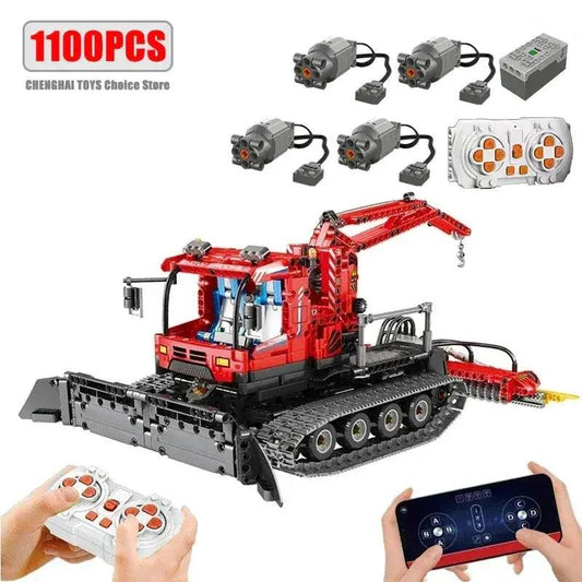  Realistic Remote Control Snow Groomer Building Blocks -  ToylandEU™