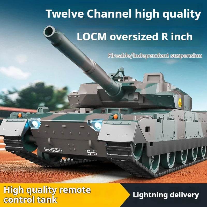 Реалистичен танк с дистанционно управление и 12 канала за момчета - ToylandEU
