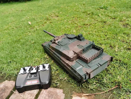 Tanque de controle remoto realista com 12 canais para meninos - ToylandEU
