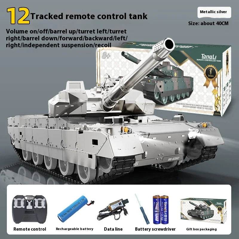 Реалистичен танк с дистанционно управление и 12 канала за момчета - ToylandEU