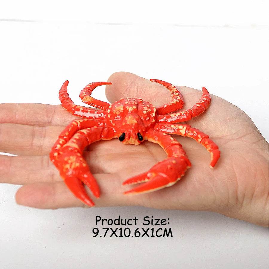 Realistic Sea Life Figurines Hermit Crab King Crab Display - ToylandEU