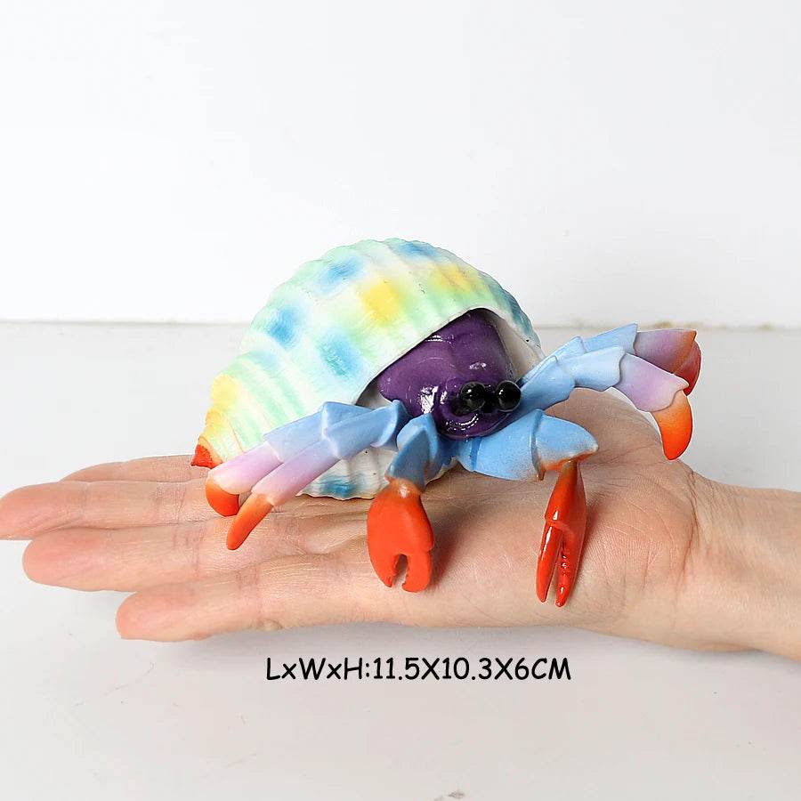 Realistic Sea Life Figurines Hermit Crab King Crab Display - ToylandEU