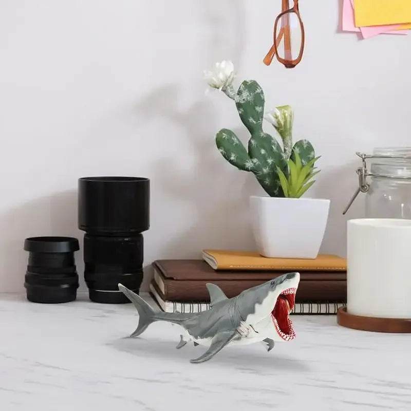 Realistic Shark Toy Figurine with Movable Mouth for Kids - ToylandEU