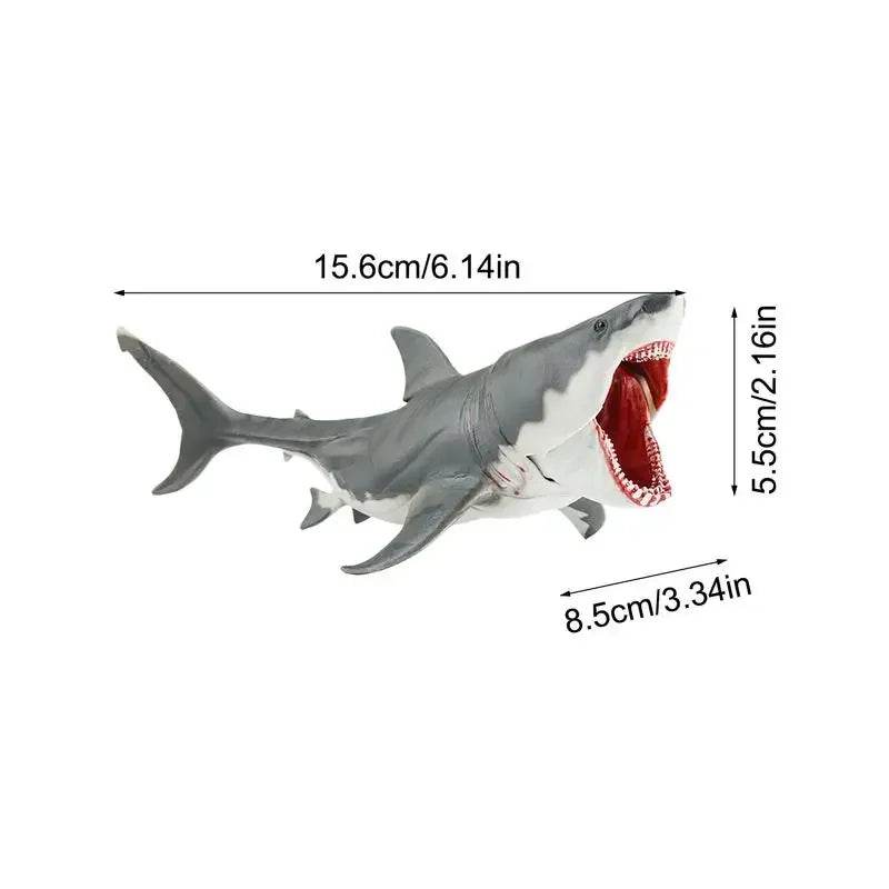 Realistic Shark Toy Figurine with Movable Mouth for Kids - ToylandEU