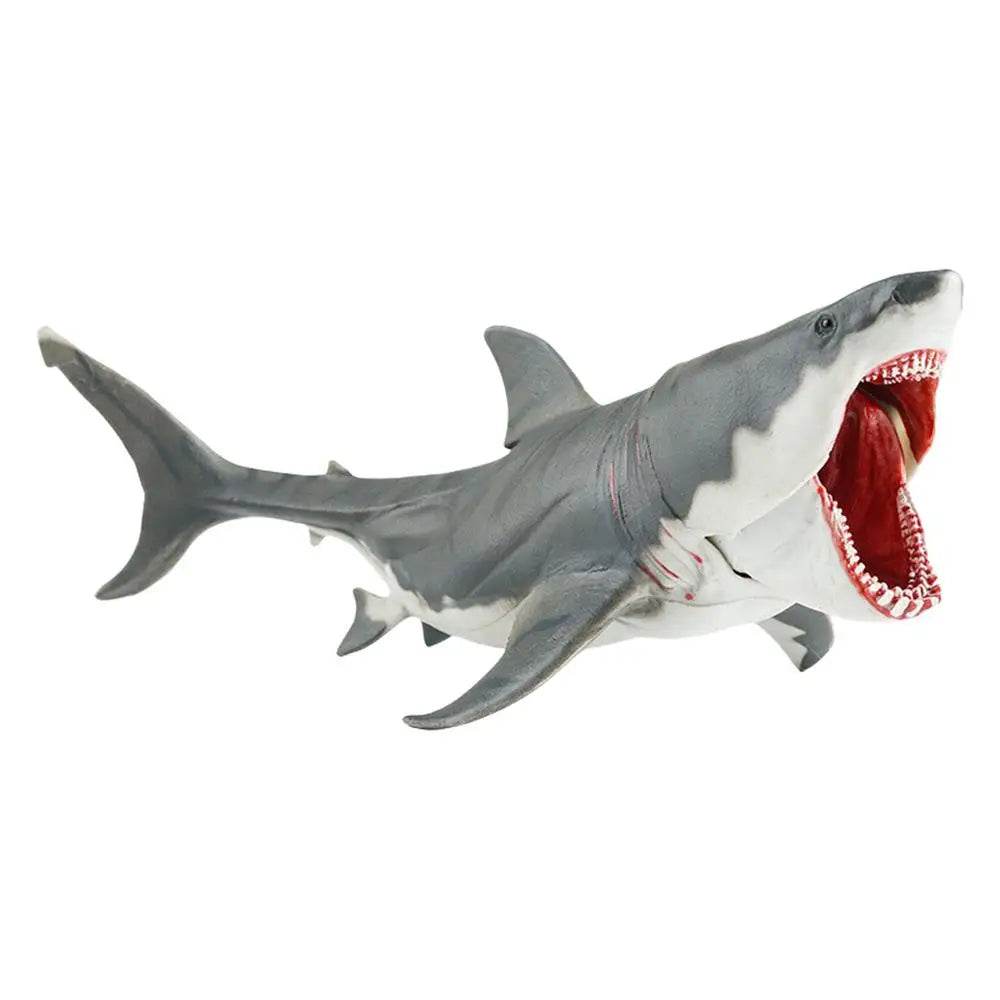 Realistic Shark Toy Figurine with Movable Mouth for Kids - ToylandEU