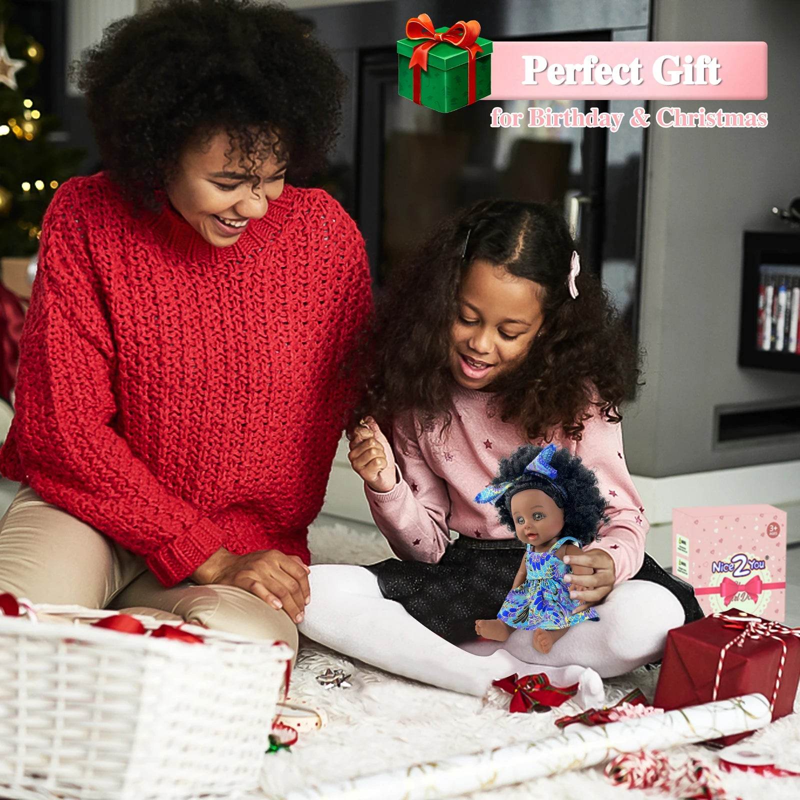 Realistic Silicone 10 Inch Doll Dress Black Gift For Kids - ToylandEU