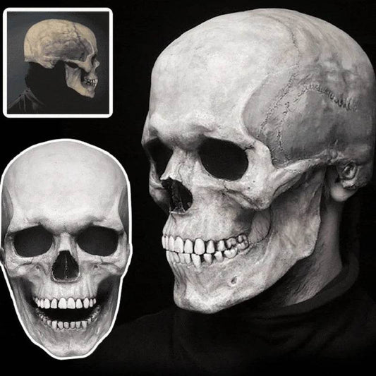 Realistic Skull Mask Movable Mouth for Adults Halloween - ToylandEU