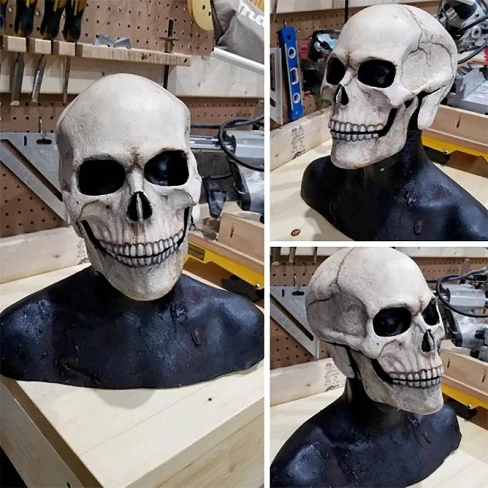 Realistic Skull Mask Movable Mouth for Adults Halloween - ToylandEU