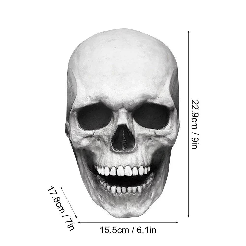 Realistic Skull Mask Movable Mouth for Adults Halloween - ToylandEU