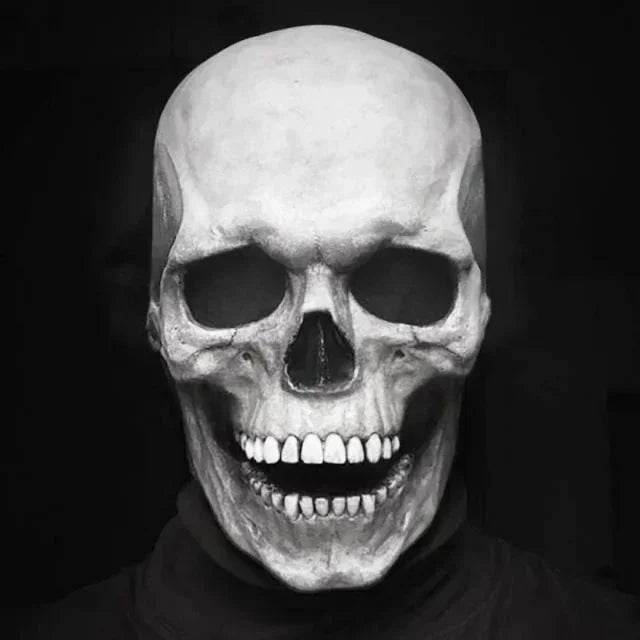 Realistic Skull Mask Movable Mouth for Adults Halloween - ToylandEU