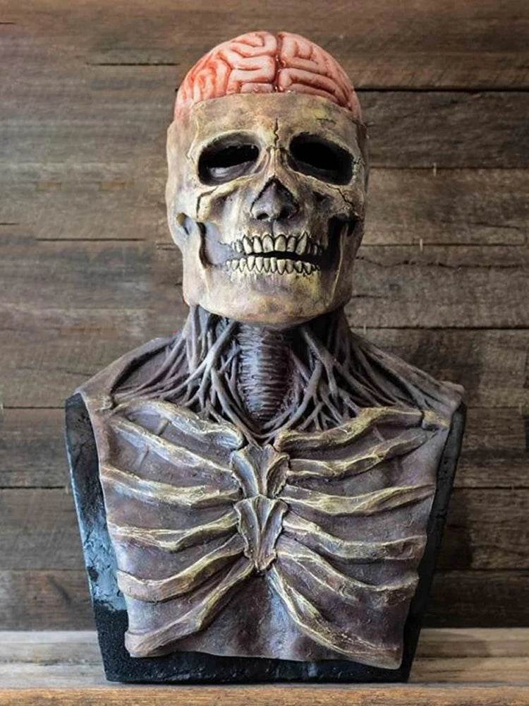 Realistic Skull Mask Premium Red Latex Design For Halloween - ToylandEU