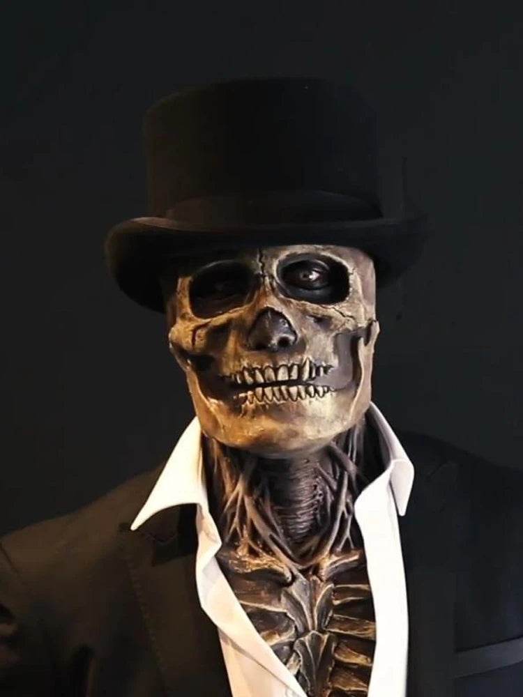 Realistic Skull Mask Premium Red Latex Design For Halloween - ToylandEU