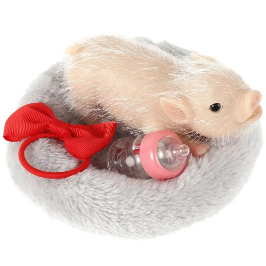  Realistic Soft Silicone Pig Doll Toy Lifelike Miniature -  ToylandEU™