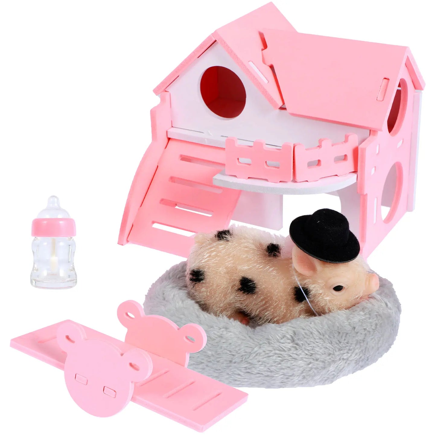 Realistic Soft Silicone Pig Doll Toy Miniature Piglet - ToylandEU