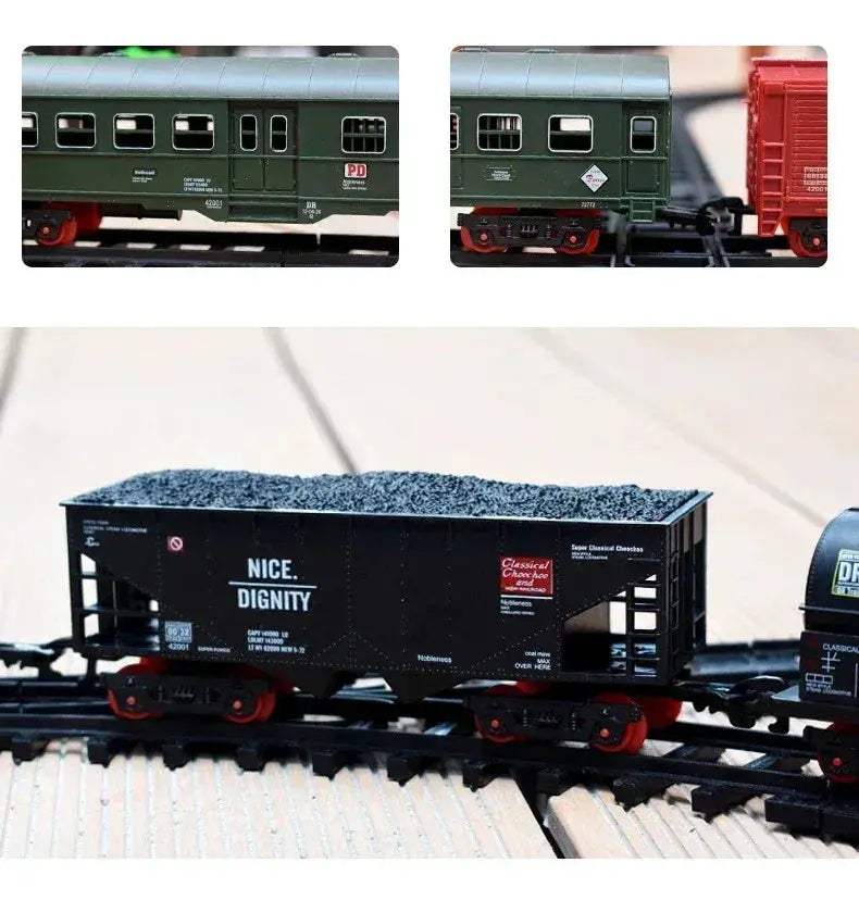Realistic Steam Locomotive Train Set With Smoke Simulation - ToylandEU