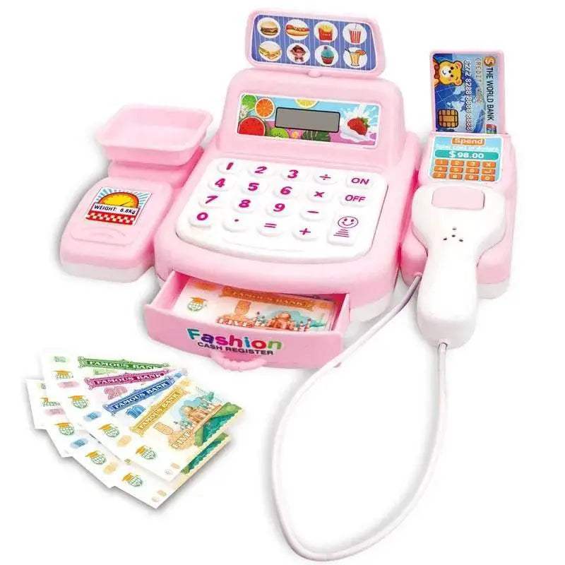 Realistic Supermarket Cashier Toy Set With Lighting And Sound Effects And Electronic Game For Ages 0 And Up - ToylandEU