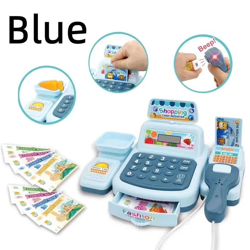 Realistic Supermarket Cashier Toy With Electronic Gameplay And Lighting And Sound Effects For Young Shoppers - ToylandEU