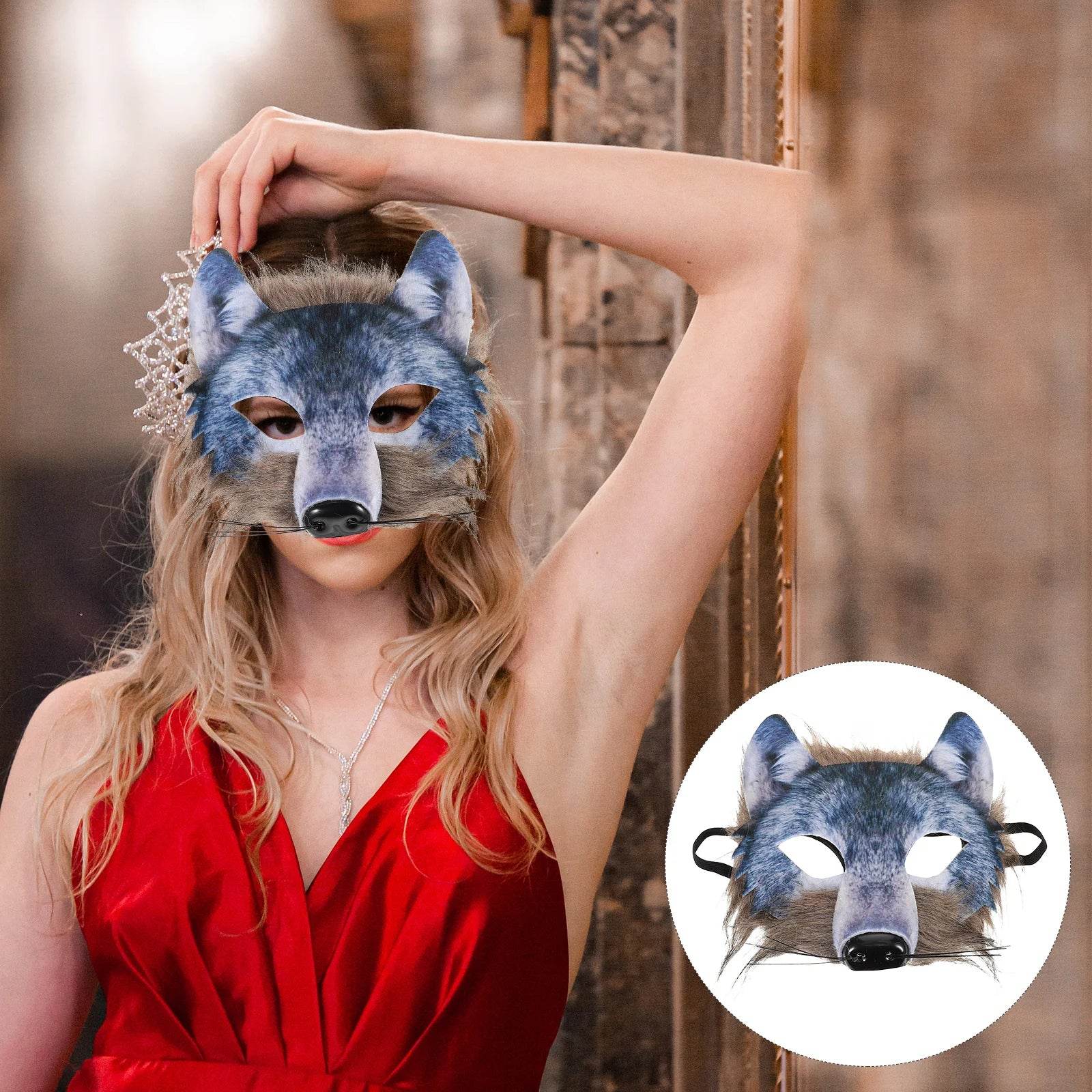 Realistic Tiger Mask Half Face EVA Mask For Cosplay Party - ToylandEU