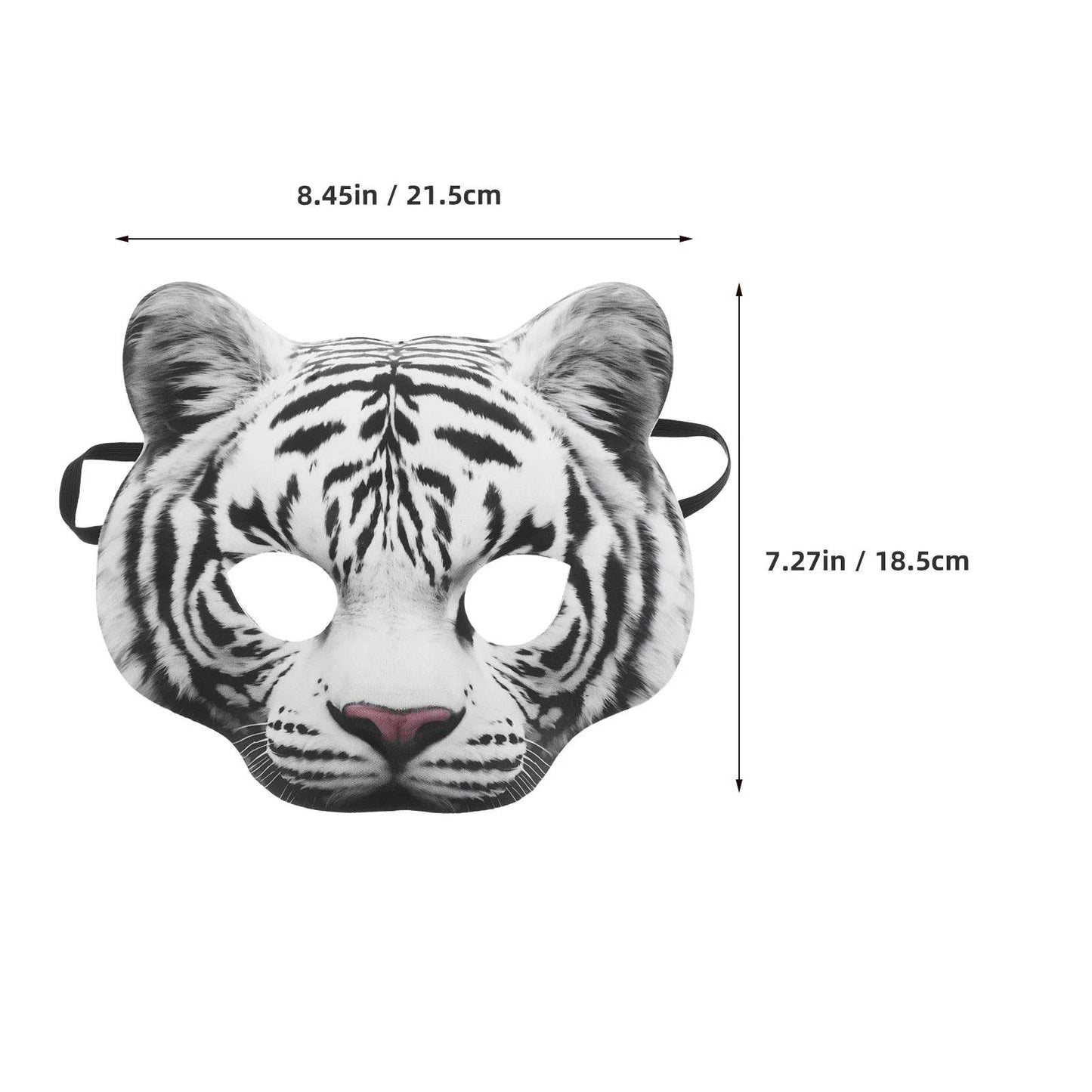 Realistic Tiger Mask Half Face EVA Mask For Cosplay Party - ToylandEU