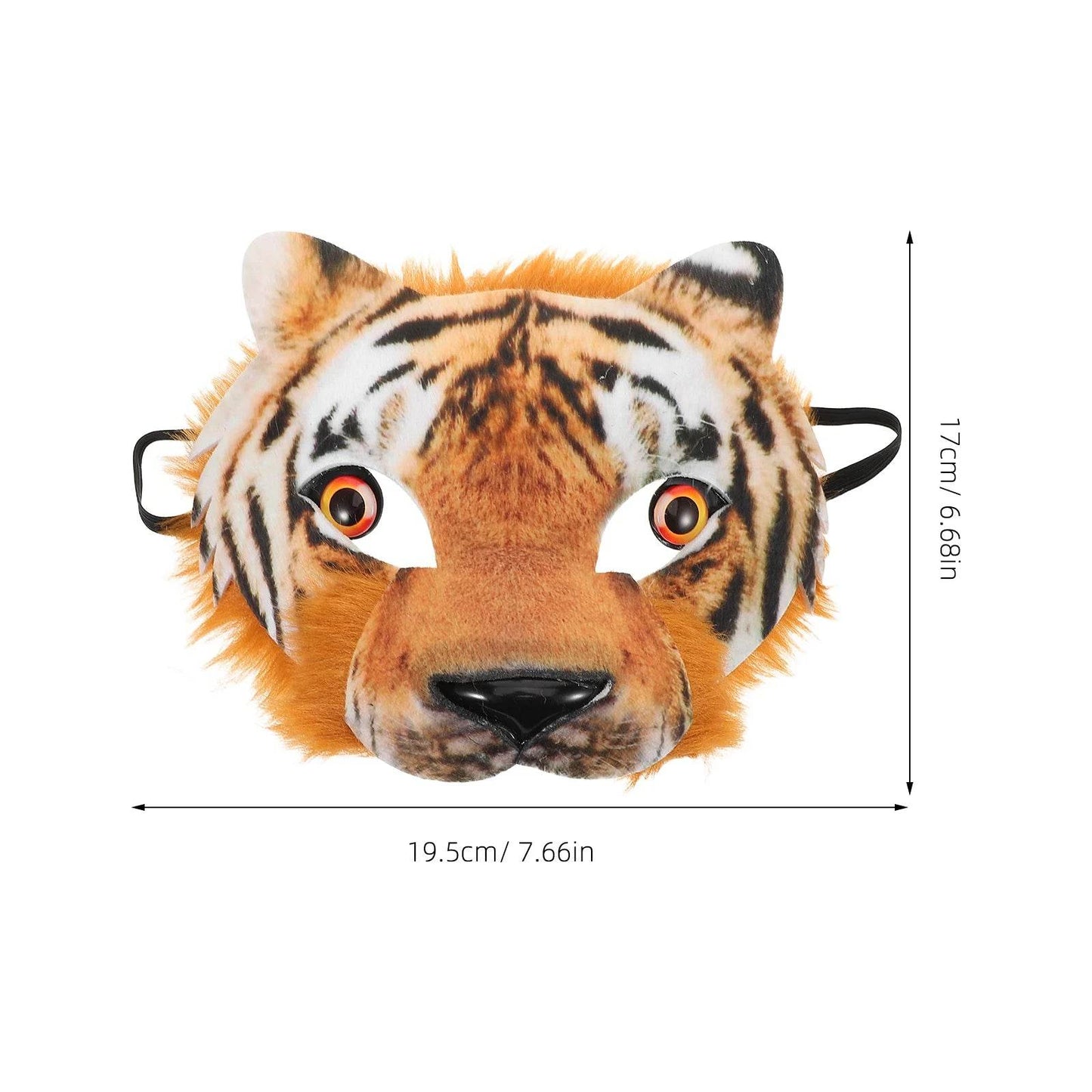 Realistic Tiger Mask Half Face EVA Mask For Cosplay Party - ToylandEU