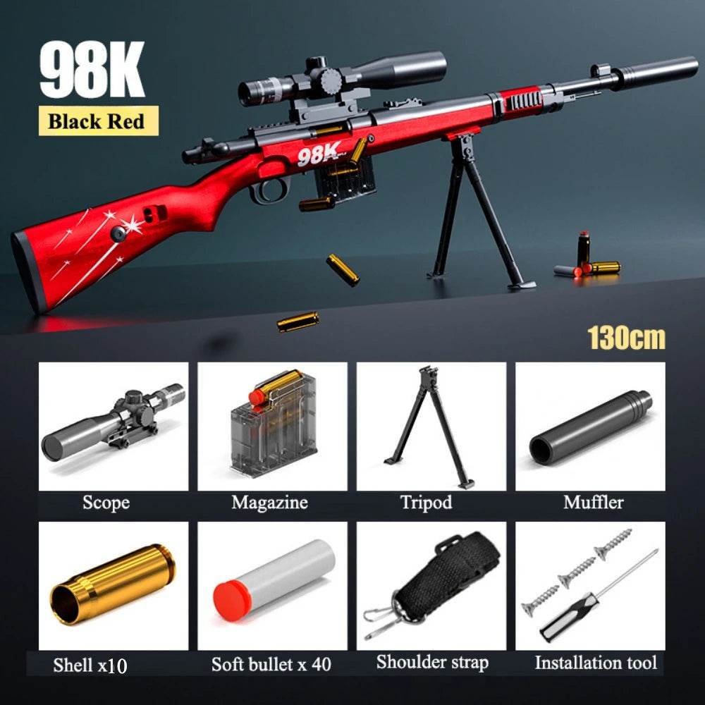Realistic Toy Gun 98K EVA Soft Bullet Manual For Adults - ToylandEU