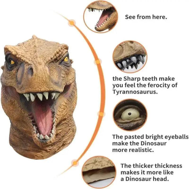  Realistic Tyrannosaurus Latex Mask Toyland EU -  ToylandEU™