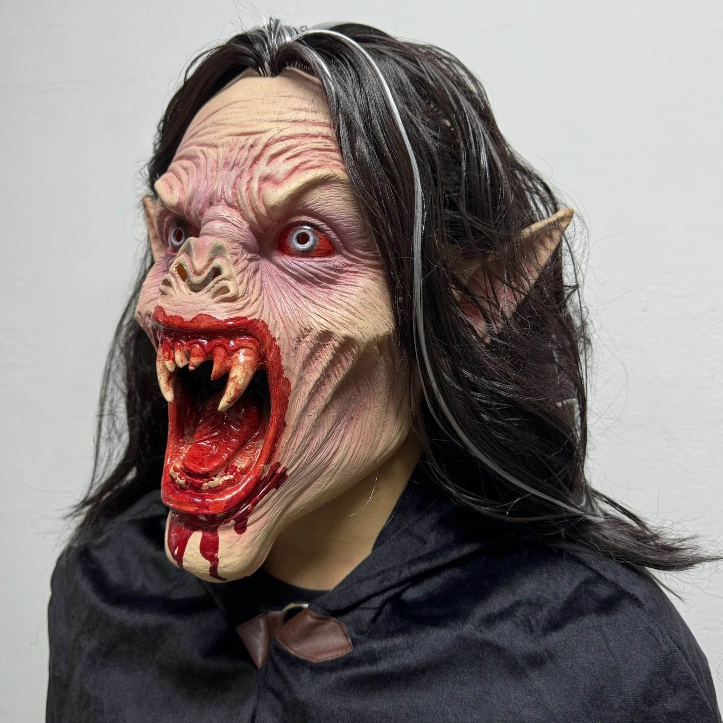 Realistic Vampire Mask Full Head Latex Bloody Fangs Adult - ToylandEU