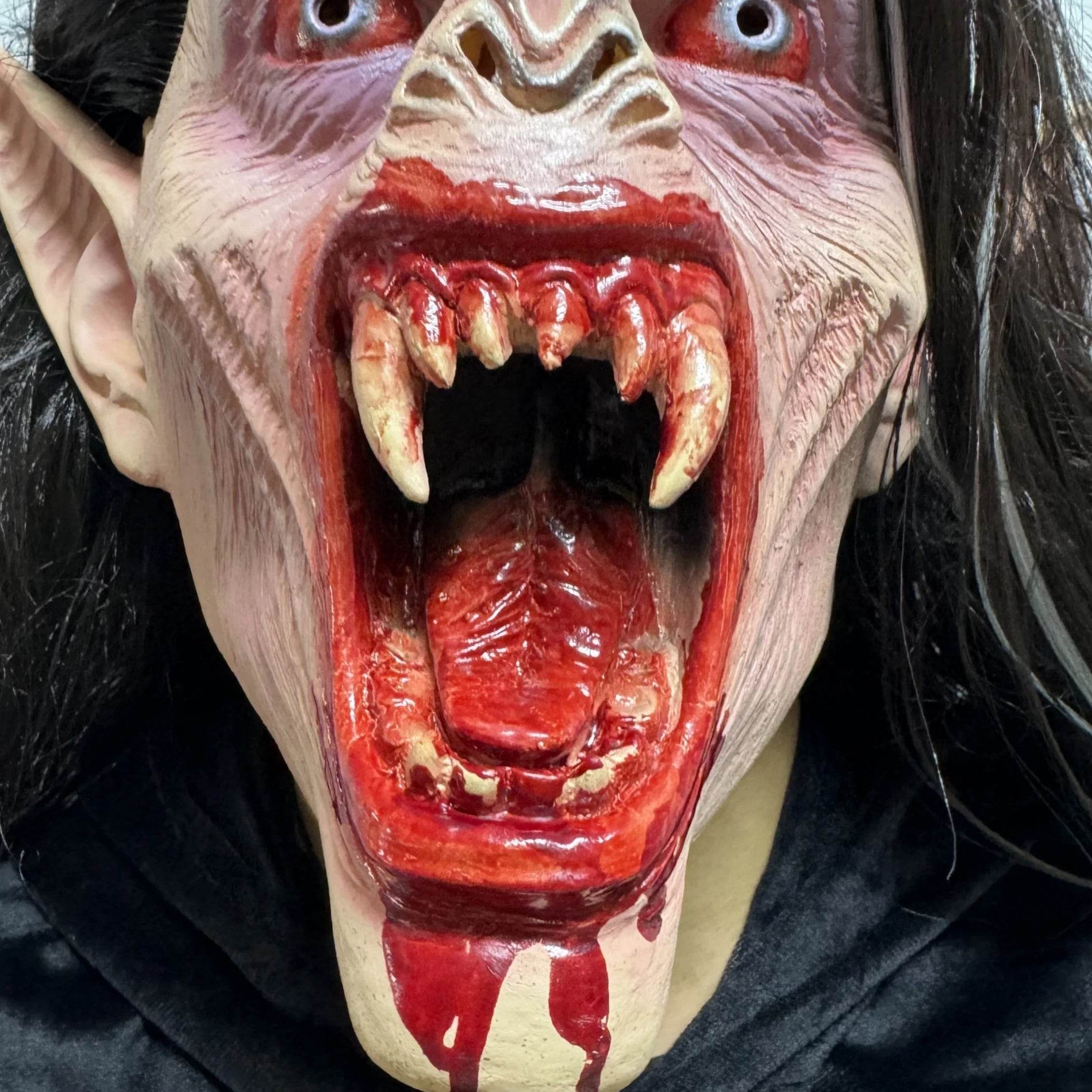 Realistic Vampire Mask Full Head Latex Bloody Fangs Adult - ToylandEU