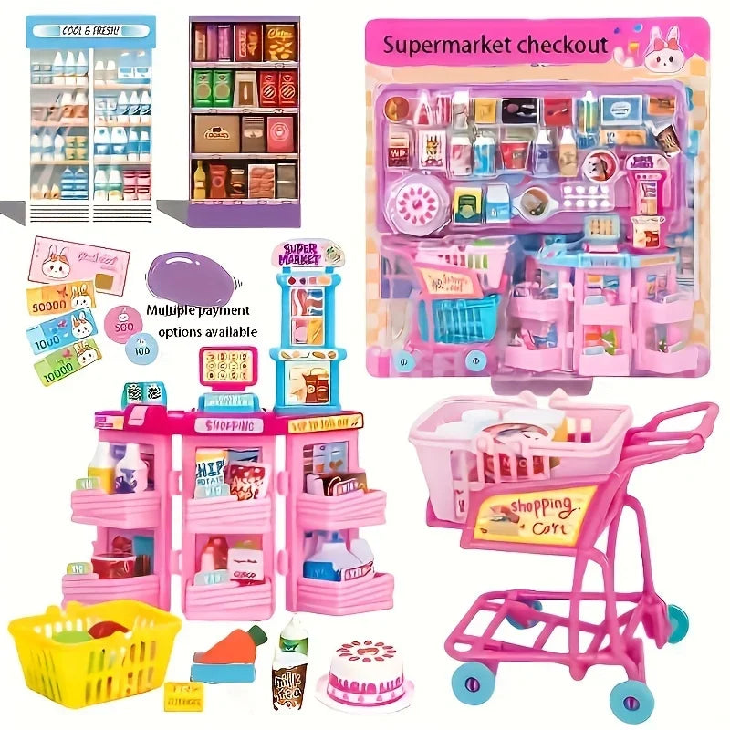 Realistic Vending Machine Play Set With Mini Drink Food Fruit Dispenser For Kids - ToylandEU