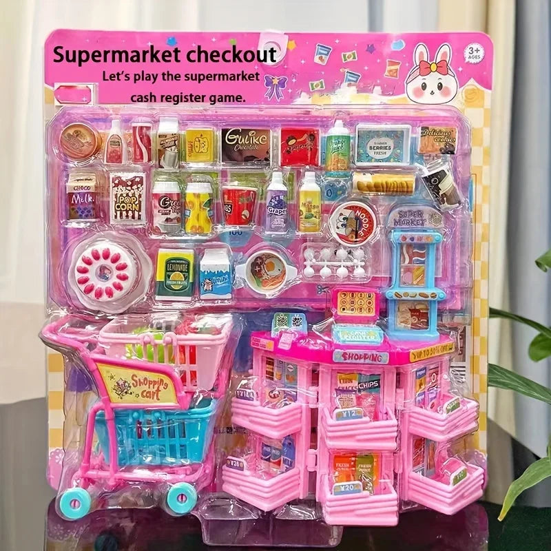 Realistic Vending Machine Play Set With Mini Drink Food Fruit Dispenser For Kids - ToylandEU