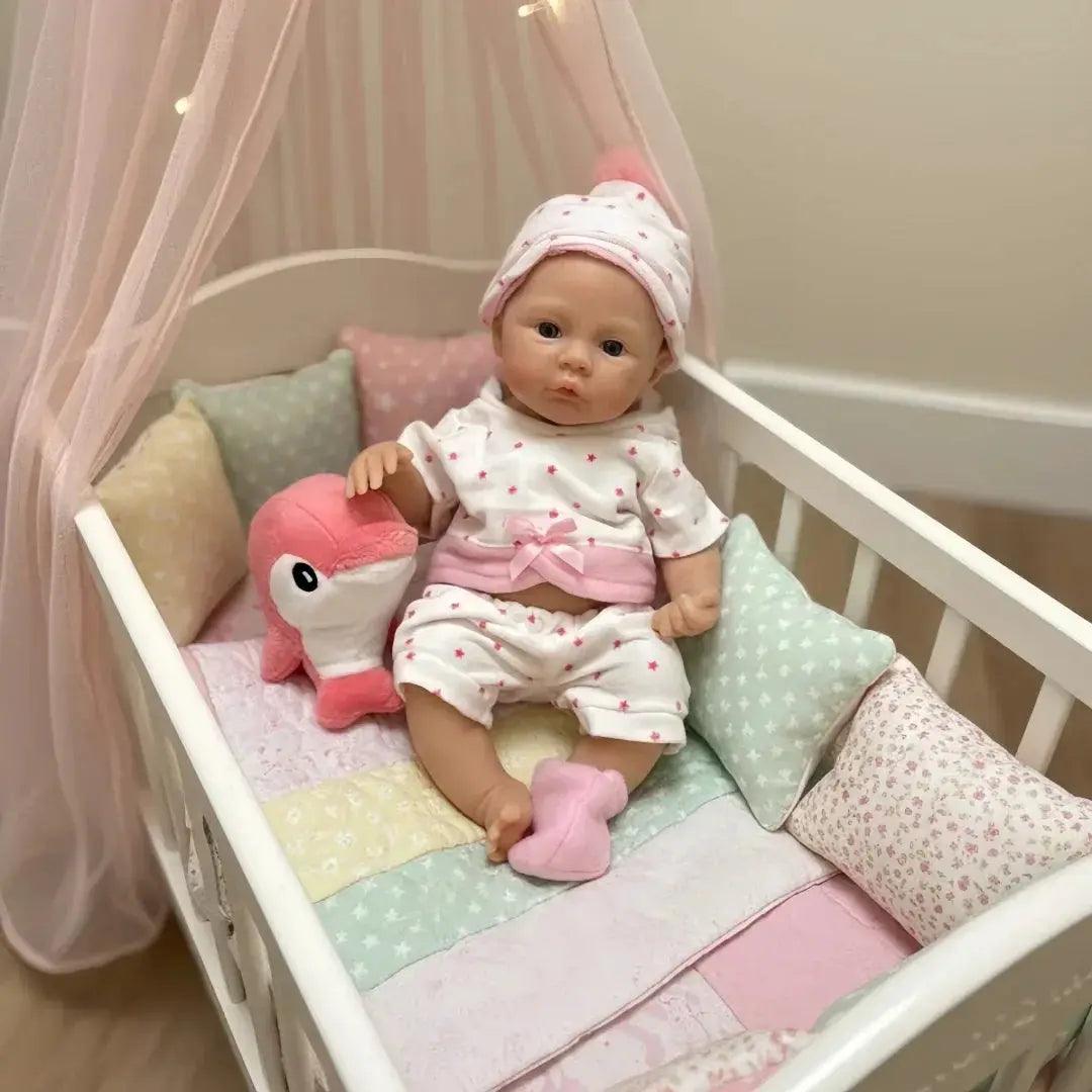  Silicone Reborn Baby Doll 13 Inch Lifelike Soft Touch -  ToylandEU™