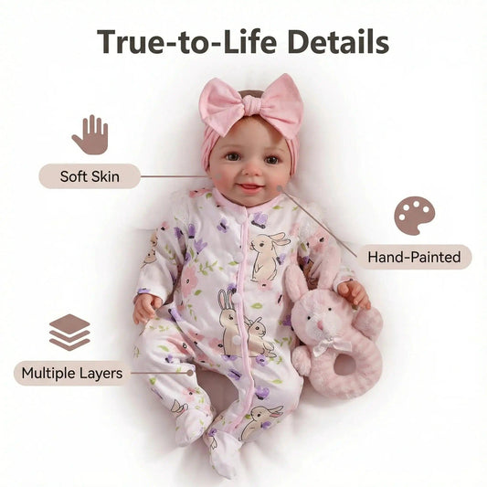  Reborn Baby Doll Lifelike 17 Inch Soft Touch Vinyl -  ToylandEU™