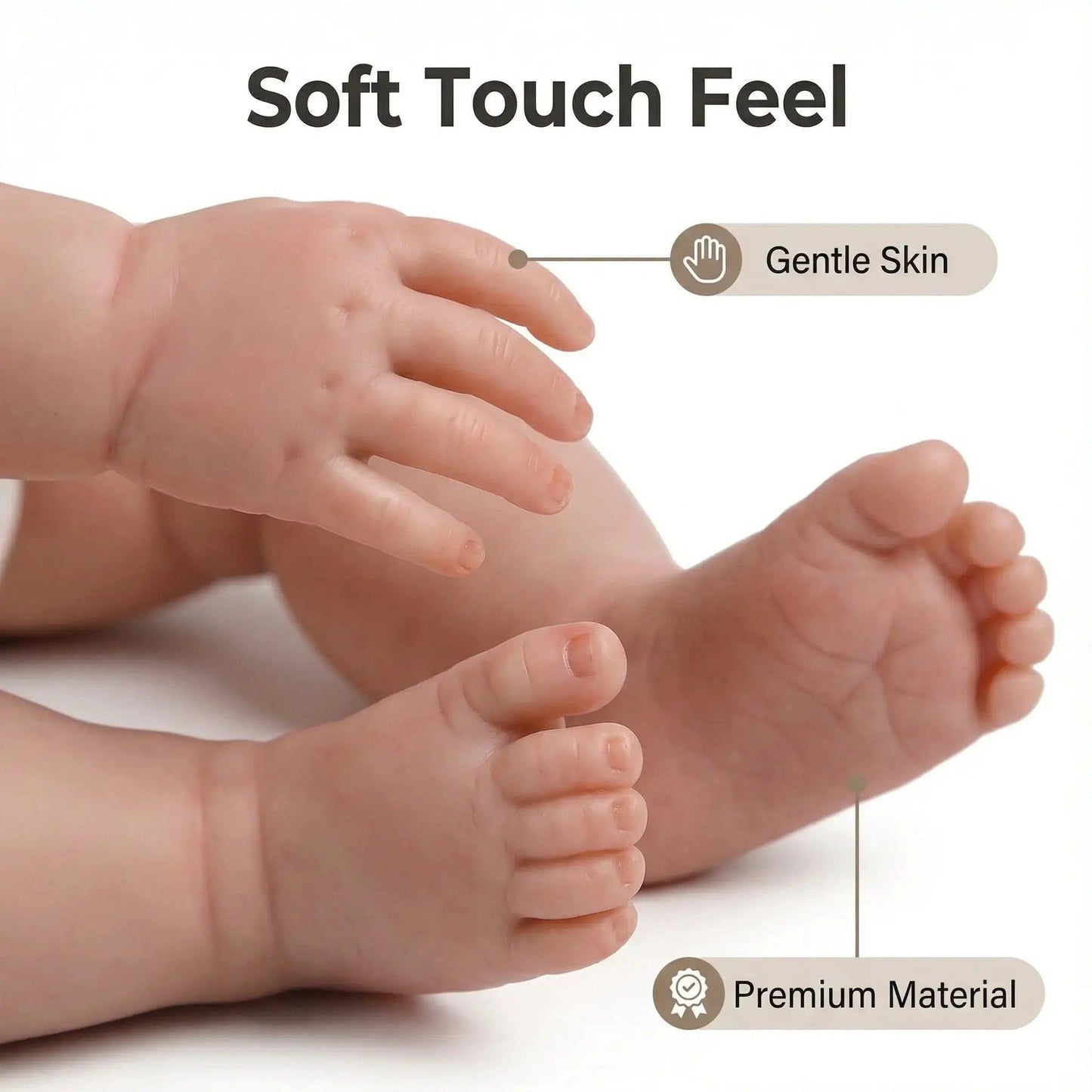  Reborn Baby Doll Lifelike 17 Inch Soft Touch Vinyl -  ToylandEU™