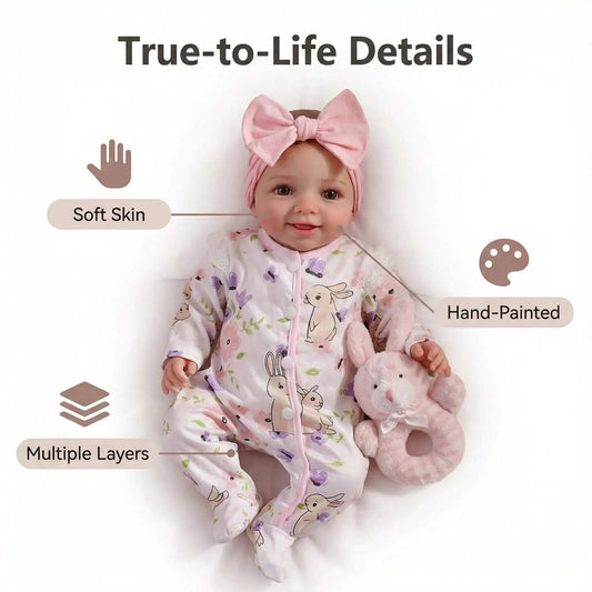  Reborn Baby Doll Lifelike 17 Inch Soft Touch Vinyl -  ToylandEU™