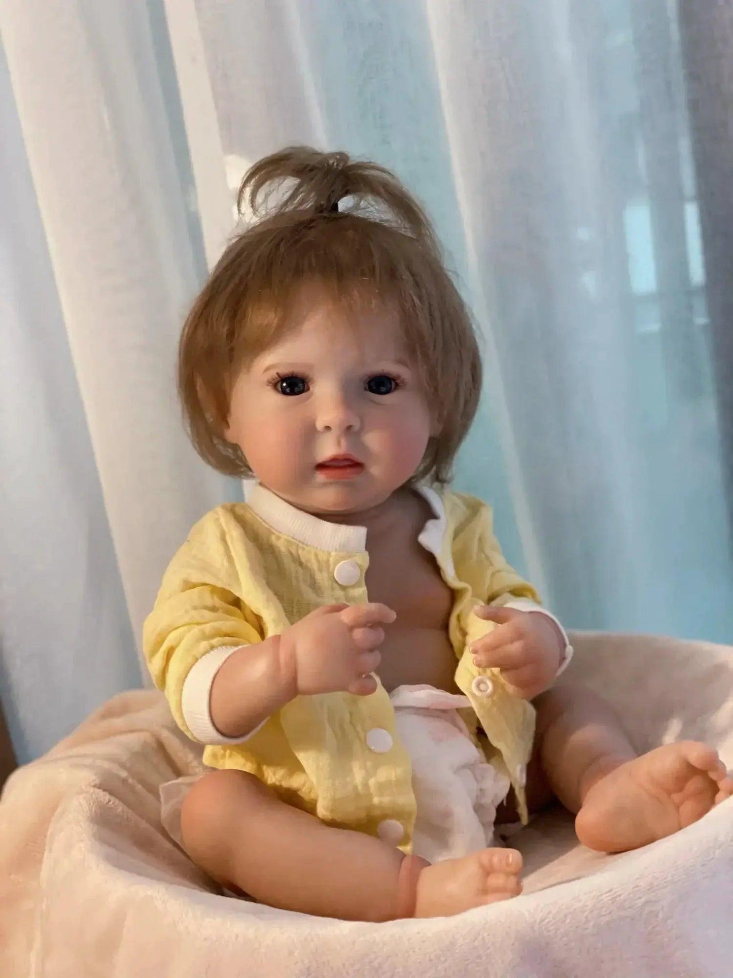  18 Inch Reborn Doll With Rooted Hair Soft Vinyl Premium -  ToylandEU™