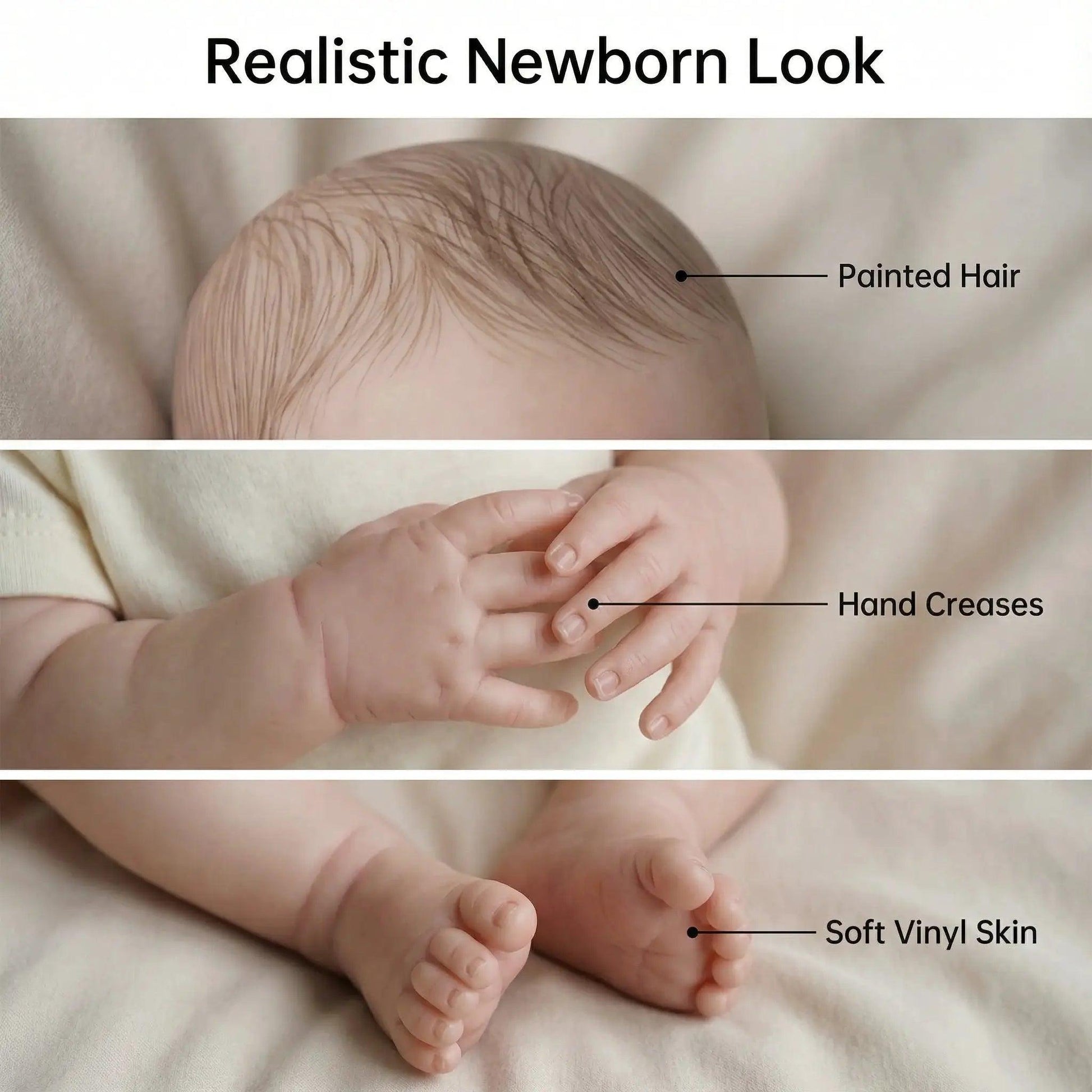  Soft Vinyl Reborn Doll 19 Inch Full Body Abigail Gift -  ToylandEU™