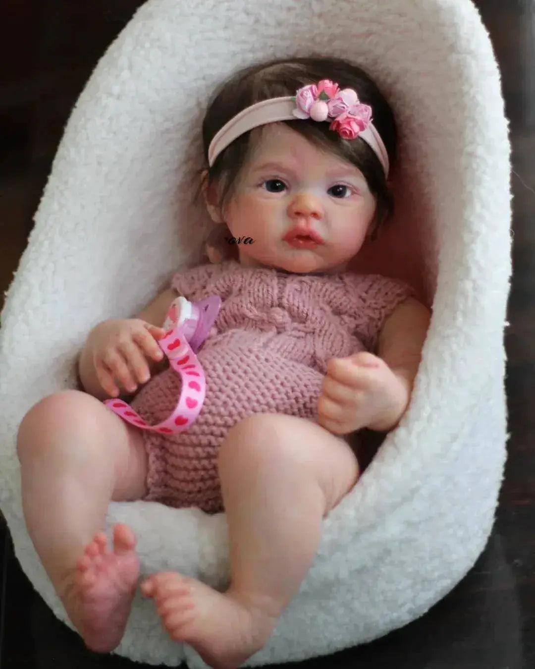  Meadow Girl Reborn Doll With Rooted Hair 45cm Lifelike -  ToylandEU™