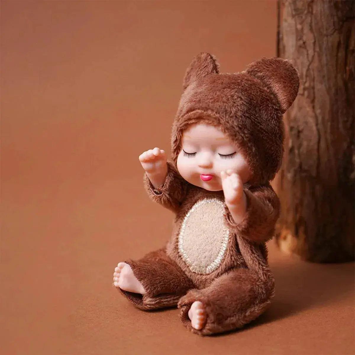  6Pcs Reborn Doll Kit Toy Simulation Princess Dolls Toy Mini Cute Sleeping Baby with Clothes Accessories -  ToylandEU™