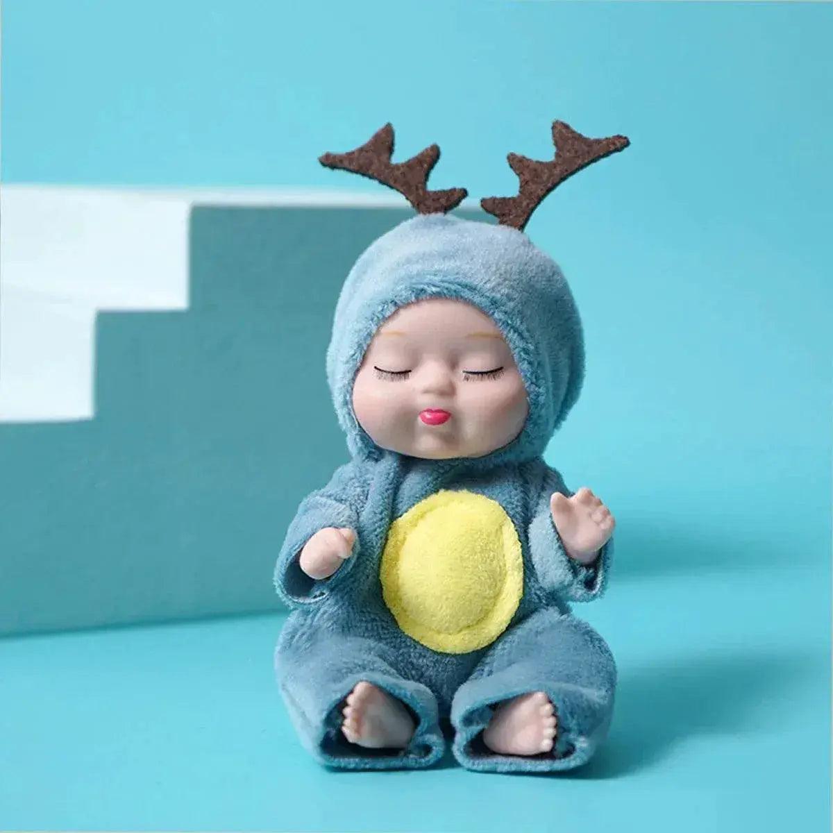  6Pcs Reborn Doll Kit Toy Simulation Princess Dolls Toy Mini Cute Sleeping Baby with Clothes Accessories -  ToylandEU™