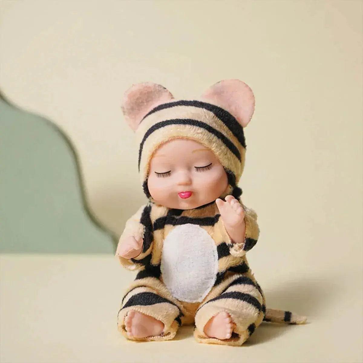  6Pcs Reborn Doll Kit Toy Simulation Princess Dolls Toy Mini Cute Sleeping Baby with Clothes Accessories -  ToylandEU™