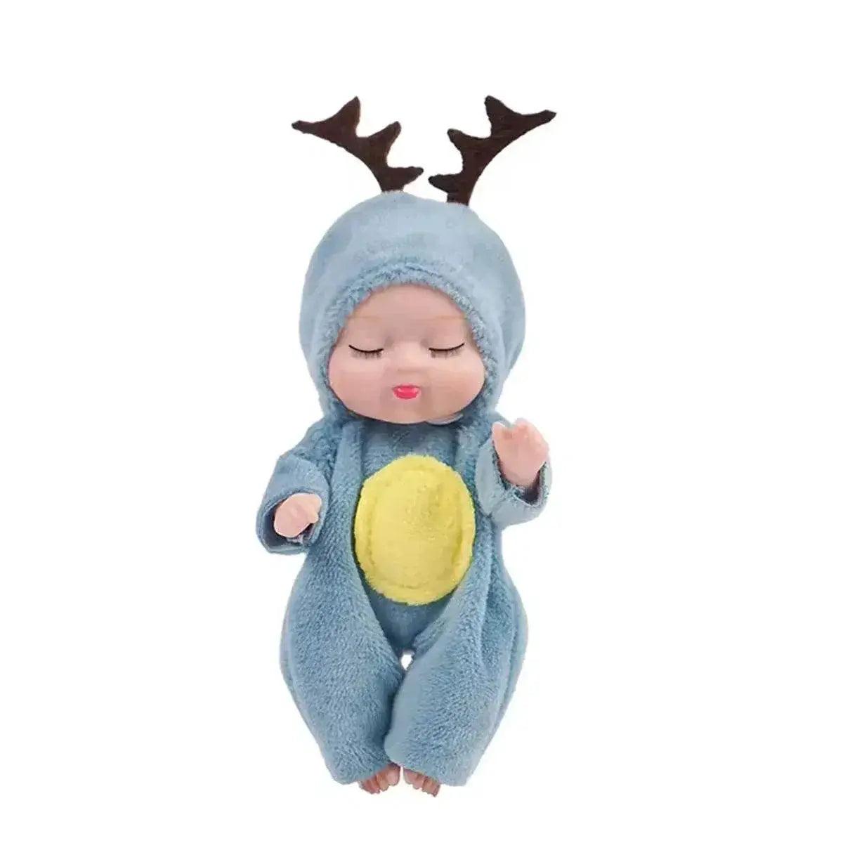  6Pcs Reborn Doll Kit Toy Simulation Princess Dolls Toy Mini Cute Sleeping Baby with Clothes Accessories -  ToylandEU™