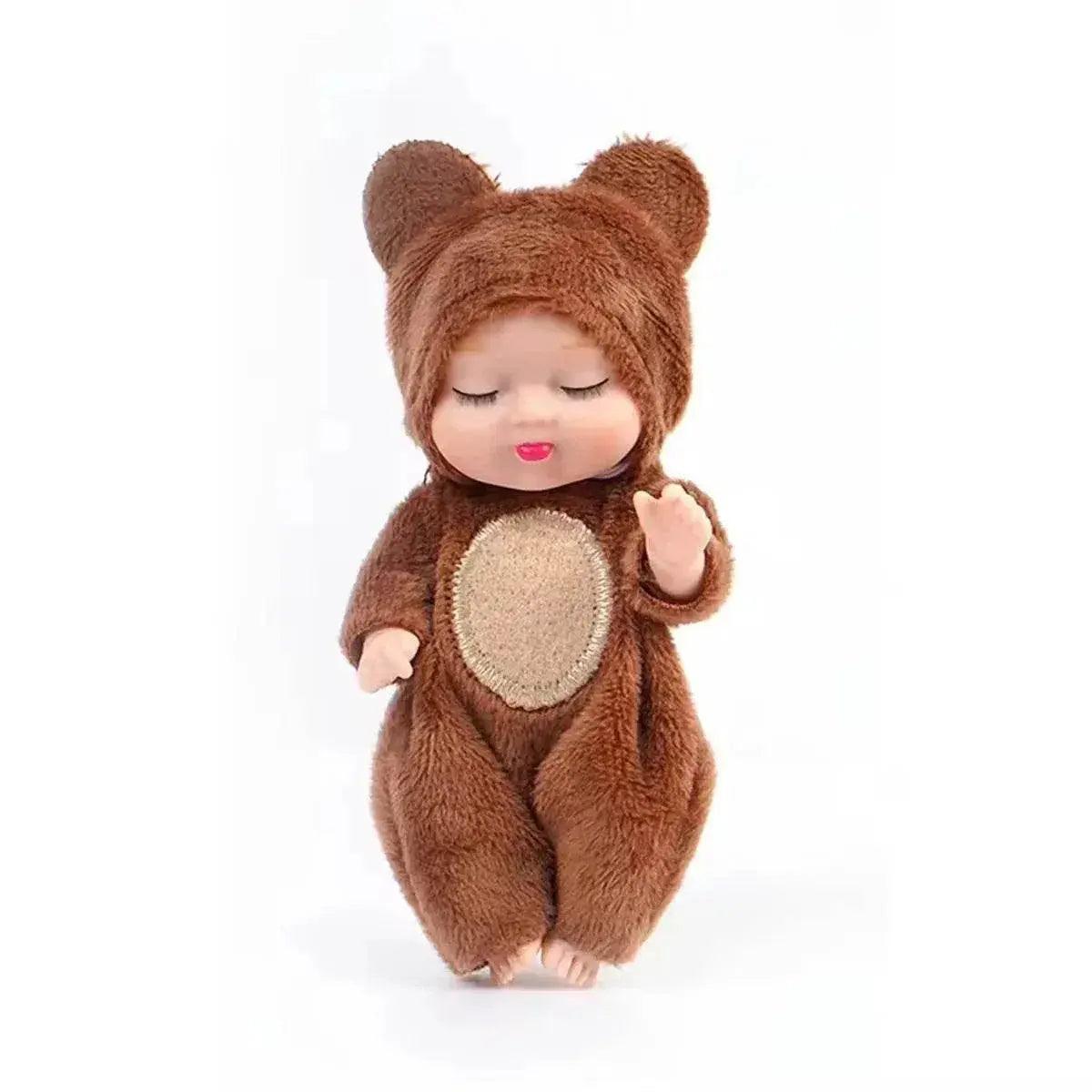  6Pcs Reborn Doll Kit Toy Simulation Princess Dolls Toy Mini Cute Sleeping Baby with Clothes Accessories -  ToylandEU™