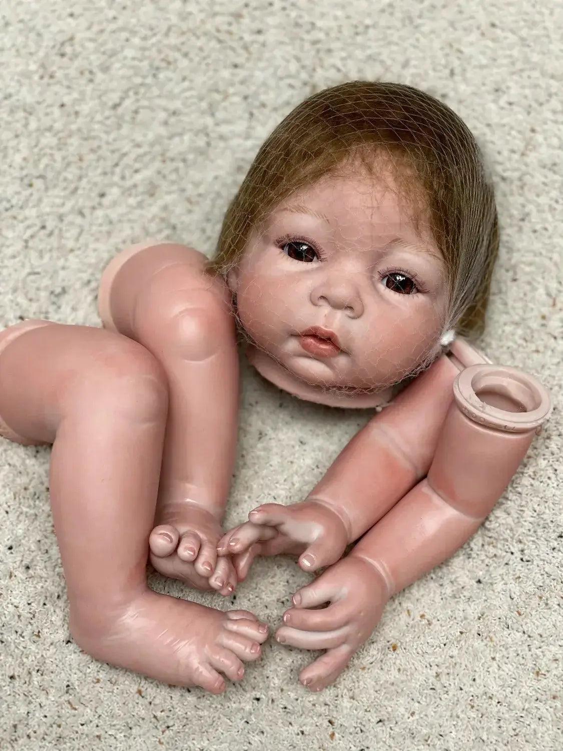  Reborn Doll Kit Seamlessly Painted Open Eyes Lifelike -  ToylandEU™