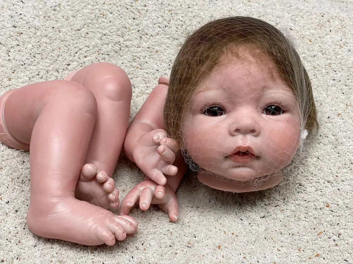  Reborn Doll Kit Seamlessly Painted Open Eyes Lifelike -  ToylandEU™