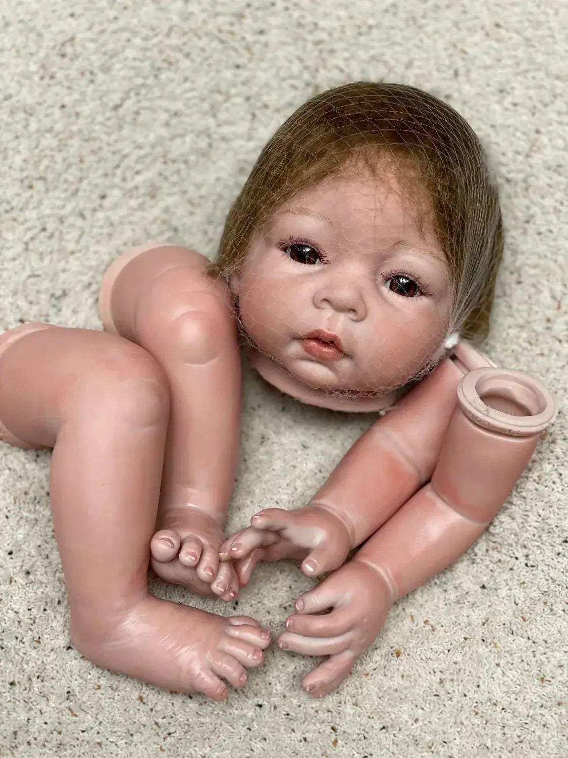  Reborn Doll Kit Seamlessly Painted Open Eyes Lifelike -  ToylandEU™