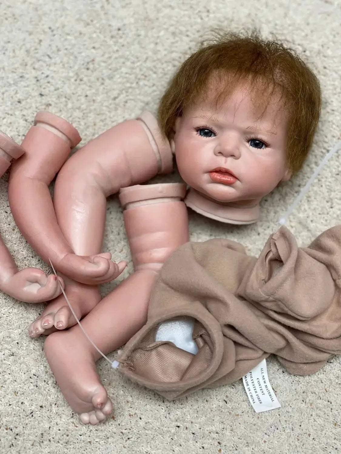 Reborn Doll Kit Seamlessly Painted Open Eyes Lifelike -  ToylandEU™