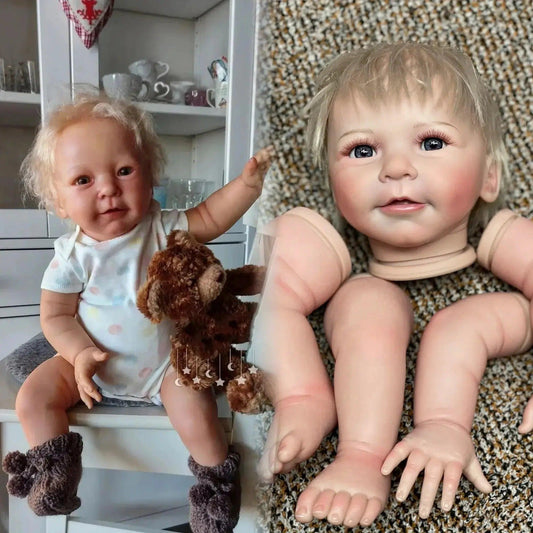  Reborn Doll Kit Unassembled 55cm Rooted Hair Lifelike -  ToylandEU™